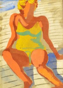 Badegast, um 1934